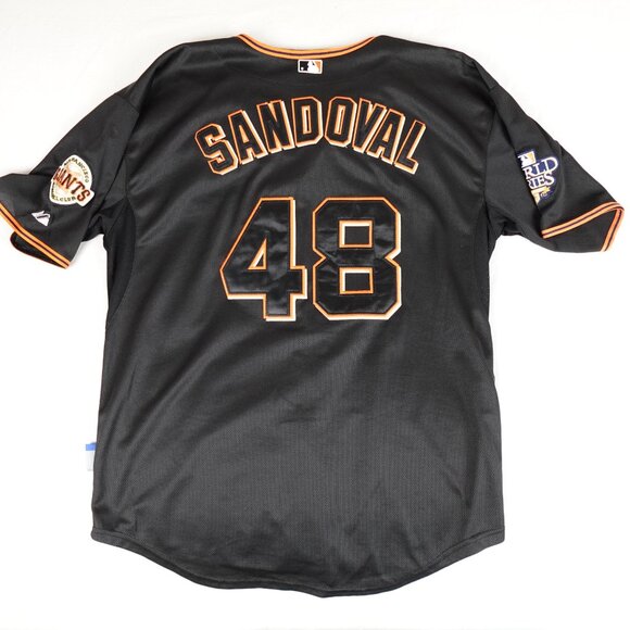 2010 Sandoval San Francisco Giants World Series Jersey Majestic MLB Baseball - Picture 1 of 10